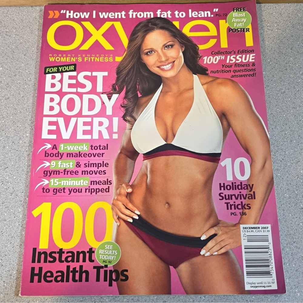 Oxygen Magazine Dec 2007 Collector's Edition 100th Issue, Jelena Abbou